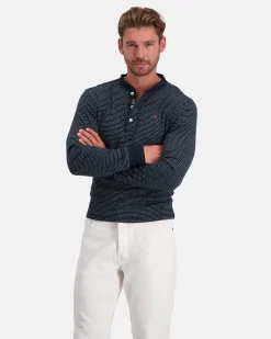 Gaastra De 100% Katoenen Henley Stripe|Heren Polo'S En T-Shirts