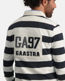 Gaastra Gestreepte Rugby Shirt Soap|Heren Polo'S En T-Shirts