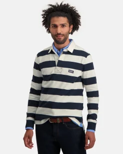 Gaastra Gestreepte Rugby Shirt Soap|Heren Polo'S En T-Shirts