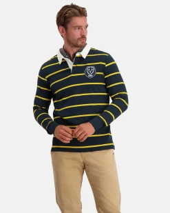 Gaastra Het Klassieke Gebreide Rugbyshirt Van 100% Katoen|Heren Polo'S En T-Shirts