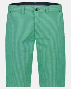 Gaastra Nantes Seersucker Island Green|Heren Shorts En Broeken